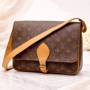 Louis Vuitton Monogram Cartouchiere GM Crossbody Bag | Authentic Vintage Bag